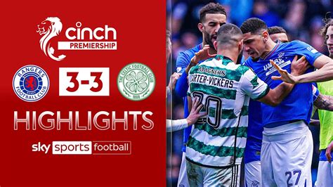 rangers f.c. vs celtic f.c. lineups|Rangers 3 .